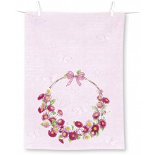 Кърпа 70х50см Bellies Wreath розова